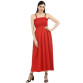 Womens Crepe Solid  Maxi Dress With Shrug